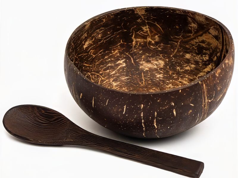 Récipient Amazonien pour Superaliments en Noix de Coco