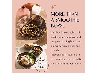 Bol à Soupe de Noix de Coco Logo Pot Bols Bébé Bali Boho En Vrac Ensembles Brut Ensemble 11Cm Joli Moitié
